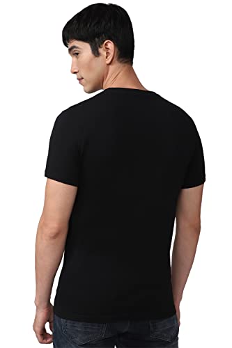 Image of Peter England Men's Solid Slim Fit T-Shirt