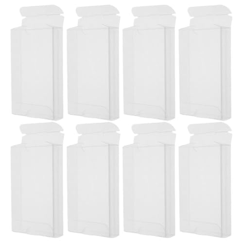 Caja de casetes de PVC de 8 piezas con diseño transparente antipolvo 2