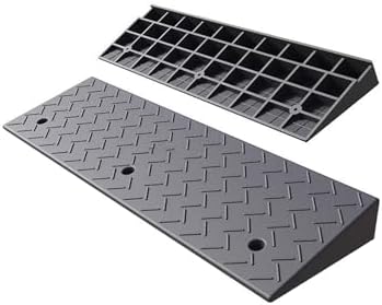 Anti-Slip Rubber Curb Mats, Durable Door Sill & Car Step Mats for Home Use, Non-Slip Floor Protection, Heavy-Duty Plastic, Ideal for Stairs & Entryways.