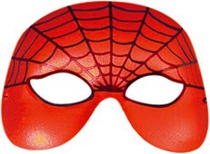 Spiderperson Eyemask (meia face) - Red & Black (máscara/rosto)
