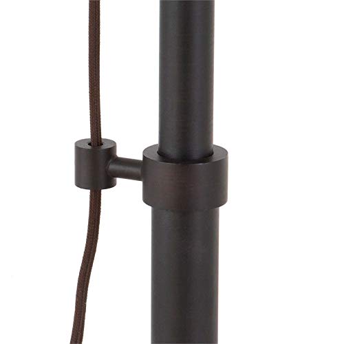 Henn&Hart Pulley System Floor Lamp With Metal Shade In Blackened Bronze/Blackened Bronze, Floor Lamp For Home Office, Bedroom, Living Room #TOP7