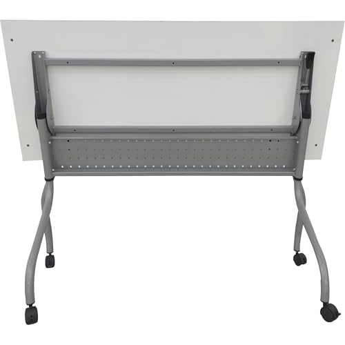 Lorell 60745 48 Inch Laminate Flip Top Training Table44 thumb #7