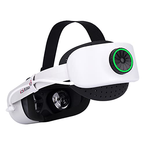 BUSQUEDA Elite Strap with Battery for Oculus Quest 2,8000mAh Extend 7hrs Playtime,Fast Charging VR Power,Counter Balance&Adjustable Head Strap for Enhanced Support and Comfort in VR