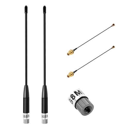 ESP32 LoRa V3 Entwicklungsplatine mit 915 MHz Antenne und 1100 mAh Akku – 10dBi Verstärkung 17 cm SMA Stecker Antenne SX1262 LoRa V3 Gerät und JST1.25 Akku-Set für Meshtastic Arduino LoRawan IOT