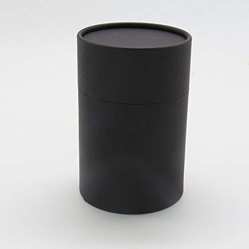 Image of WENPACK 12Pack Paperboard Tube Jar with Lid Round Cardboard Can Packaging Bottle Box Container (2.44 inch D*4.4 inch H, Black)