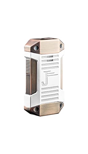 Encendedor Jetline Galleon triple llama blanco cobre