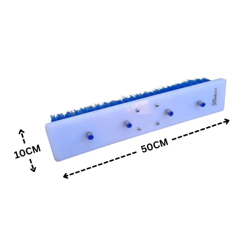 Image of Kenbrook Solar plastic Panel Cleaning Brush for 3 /4 /6 /9 Meter Solar Panel Cleaning Kit (Brush Only), Blue
