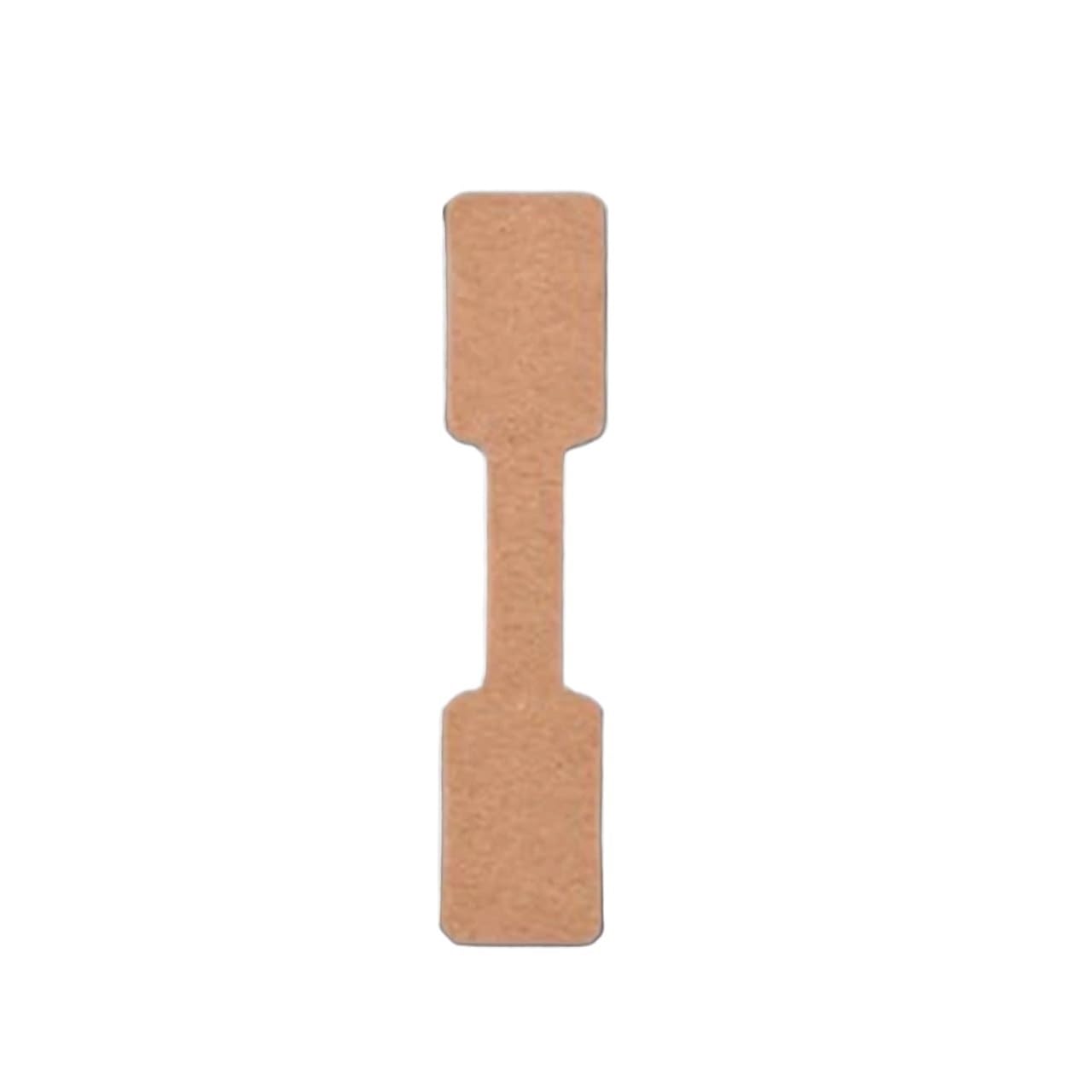 Étiquettes de prix en papier kraft pour bijoux, 1200 étiquettes inscriptibles avec ficelle (papier kraft carré)
