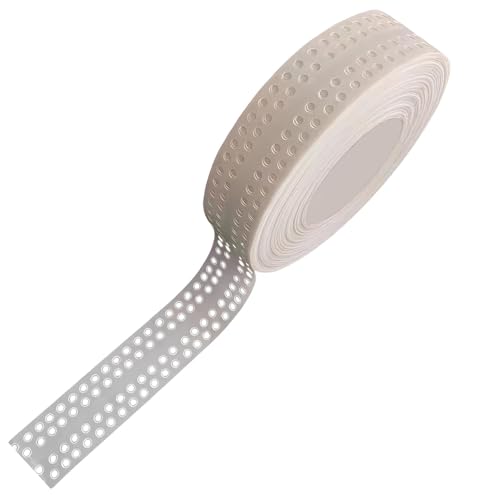 Yhuasia Cinta Adhesiva PVC para Juntas, Cinta de unión de PVC autoadhesiva para sellado de juntas de paneles de yeso y protección de esquinas para ángulos interiores/exteriores (40 m x 5 cm)