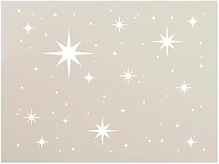 Twinkle Stars Stencil by StudioR12 | Fun Elegant | Reusable Mylar Template |