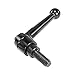 Kipp 06430-4101X30 Zinc/Steel Adjustable Handle with M10 External Thread, Classic Ball Style, Metric, Black Satin Powder-Coated Finish, Steel Components, Size 4, 30 mm Screw Length