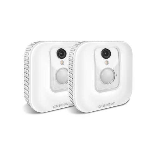 CASEBOT [2 Piezas] Funda de Silicona para Blink para Interiores - Cubierta Protectora Antiarañazos para Cámara de Seguridad Adicional para Interiores, Blanco