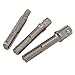 YDuupxe 3Pcs Socket Adapter, Impact Drill Bits with Chrome Vanadium Steel, Weak Magnetic Head, and Spring Loaded Ball Bearing Lock for SDS Plus Impact Drivers and Drills