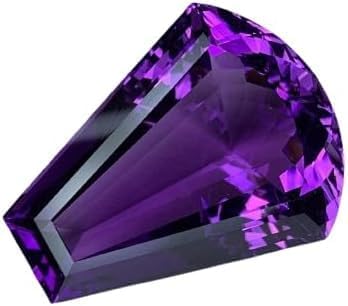 50 Ct Natural Purple Amethyst Fancy Shape Certified Loose Gemstone for Jewellery Making