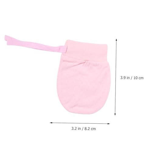 BESPORTBLE 4pairs Newborn Protection Gloves of Cotton Gloves No Scratch Soft Comfortable3
