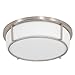 Varaluz 611450 AC1595LED Smart LED Flush Mount-Satin Nickel Finish with Opal Glass