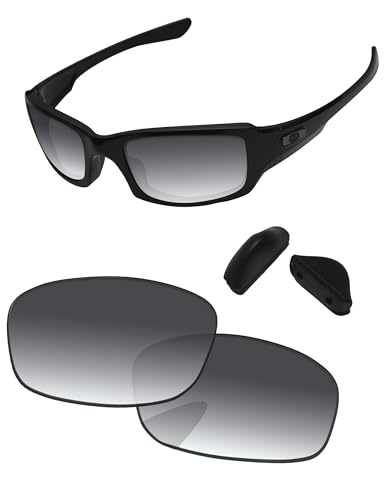 Image of Replacement Lenses & Nose Pads for Oakley Fives Squared(4+1) OO9238 54mm - Precise Fit, UV Block, Impact Resistant