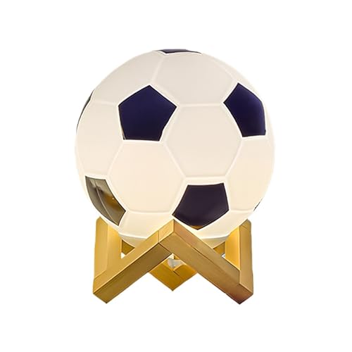Luz nocturna LED de fútbol tipo disco con sensor para dormitorio infantil