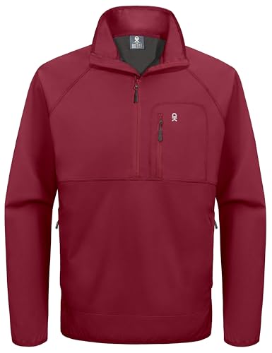 Image of Little Donkey Andy Men's Golf Pullover Windbreaker Quarter Zip Golf Jacket
