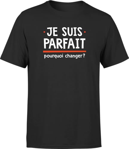 T Shirt Homme Je suis Parfait : Fini les pannes d'idées cadeaux originaux