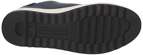 KARL LAGERFELD Men's Leather Two Tone Low Top Sole Sneaker4