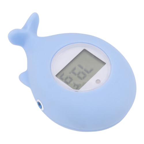 WH - Alarma para bebé con forma de alarma, baño infantil, juguete flotante, termómetro de temperatura, agua de bañera, sin ruido
