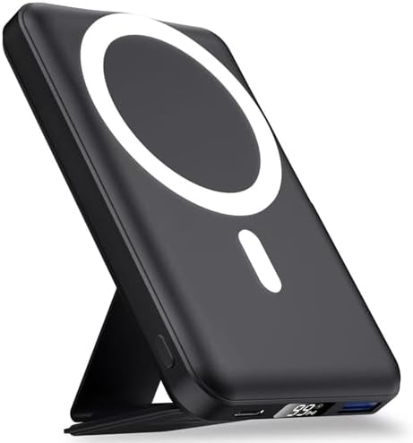 Bateria Externa iPhone,YAGOPAL Batería Externa Inalámbrica Magnét...