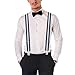 Buyless Fashion Heavy Duty Textured Suspenders for Men - 48