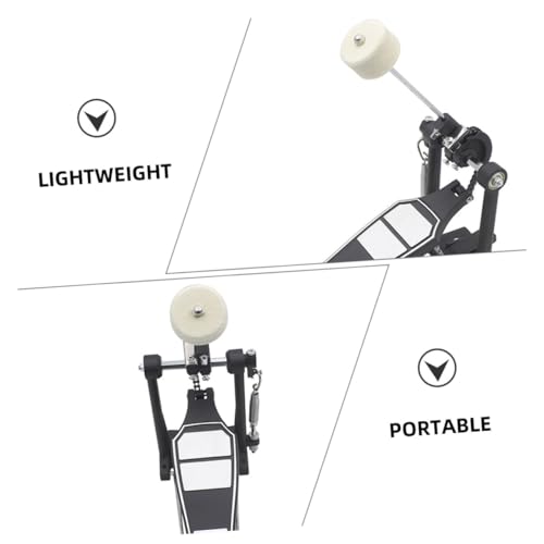 Abaodam 2 piezas pedal simple para bombo de batería miniatura 5
