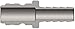 Dixon 1/2" Brass Straight Thru Hose Barb Plug (E4S4-B)