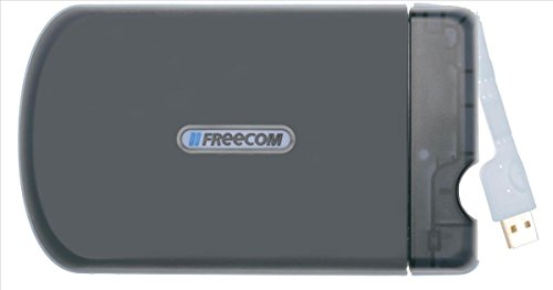 Freecom Tough Drive, 1 TB, Schwarz Silikon, Externe Festplatte, USB 3.0, Festplatte extern, für Windows & Mac OS X, tragbare Festplatte, bruchsicher & wasserabweisend, Hard Drive