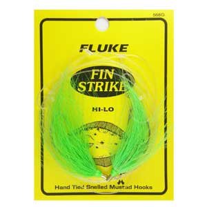 Fin Strike #568 2 Hi-Lo Bucktail Fluke Rig