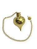 WholesaleGemShop Brass Gold Ball Dowsing Pendulum Chakra Balancing Healing Meditation Pointed Treatment