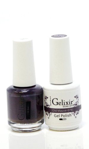 Gelixir matching color gel & nail lacqure Old Mauve - 076