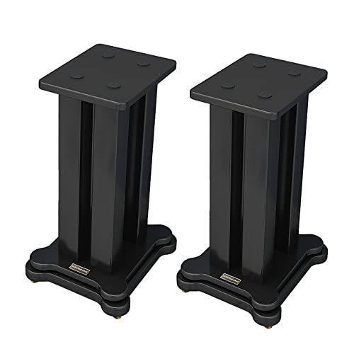 Supports d'enceintes en acier robuste avec pointes d'isolation acoustique