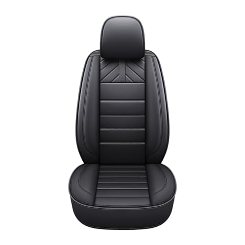Housse de siège voiture en cuir noir universelle pour Megane Captur Fluence
