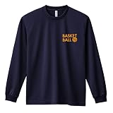 [アートワークスコウベ] バスケ ロンT 長袖Tシャツ 練習着 ドライ シンプル BASKETBALL ユニセックス XL ネイビー