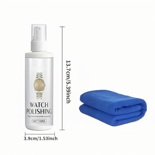 Njidher Limpiador de reloj de pulsera de metal, accesorios para el cuidado de la pulsera, espray de limpieza para collares, para profesionales, mujeres, hombres, hogar, taller, viajes, negocios - imagen 6
