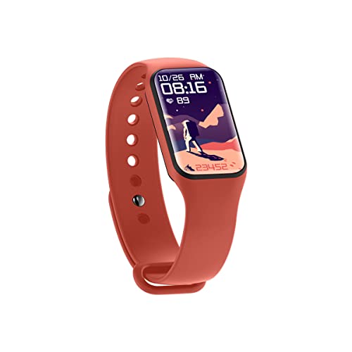 Reloj inteligente Blackview R1 deportivo con correa naranja e impermeable IP68 para el día a día 2
