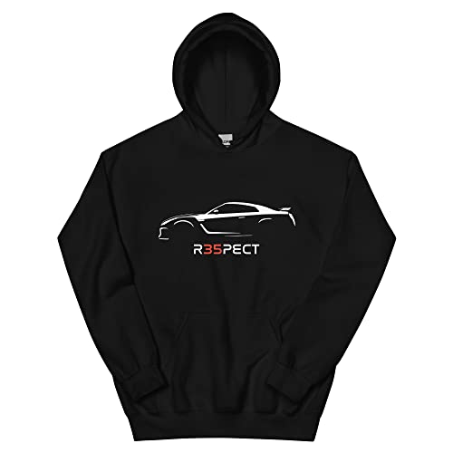 GT-R R35 R35PECT Skyline GTR JDM Silhouette Unisex Hoodie4