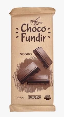 Chocolat noir à pâtisser Hacendado Tablette de 200 g – Lot de 6