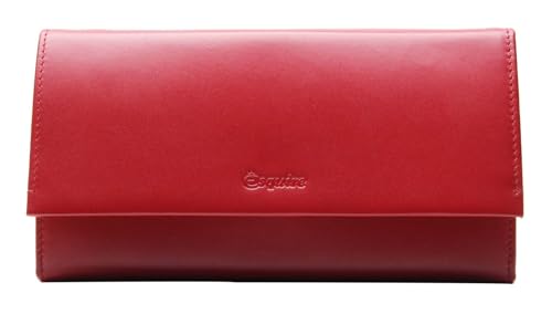 Porte-monnaie Esquire New Silk rouge foncé pour ranger vos cartes