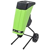 山善(YAMAZEN) 電動ガーデンシュレッダー 園芸用電動粉砕機 AC電源 小枝粉砕機 自動 容量45L 簡単組立 車輪付き 安全装置 家庭菜園 木くず ごみ処理 庭木 YGS-30B グリーン