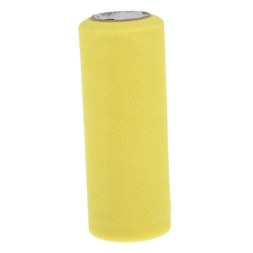 ULDIGI 22m Yellow Tulle Roll for Wedding Decoration Craft Tutu Wide for Floral Arrangements Versatile Material