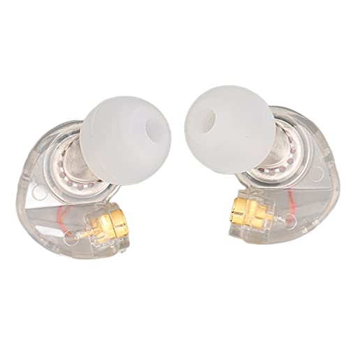 ASHATA Reemplazo de Cabezal de Auricular para Shure SE215 SE315 SE535, Cabezal de Auricular HiFi Desmontable Enchufable, Cabezal de Auricular Deportivo, para Cable de Interfaz MMCX(Transparente)