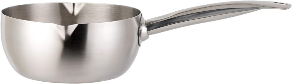 Milchtopf mit Deckel, Milchtopf, Edelstahl-Lebensmitteltopf, Antihaft-Antihaft-Pfanne, einfach zu verwenden for das Kochen im Haushalt, 20 cm(18cm)