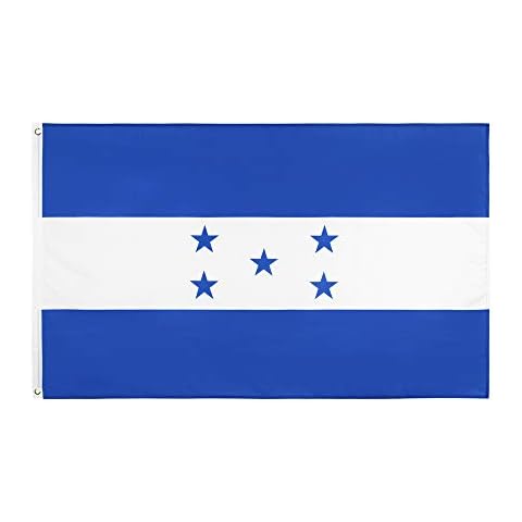 ANJOR Honduras Flag 3x5Fts - Honduran Flags With Brass Grommets 3 X 5 Ft Cover
