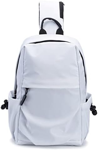 Seoky Rop Men Women Sling Bag Backpack Lightweight Water Resistant Small Chest Shoulder Crossbody Bags for Walking Travel Cycling White