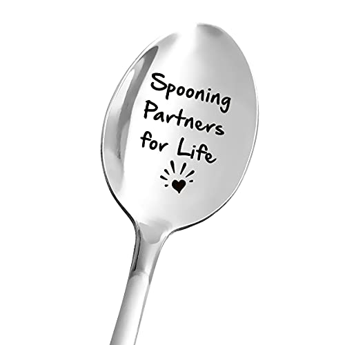 Löffelpartner für das Leben Löffel mit Gravur aus Edelstahl für Damen und Herren - am besten für Freundin, Ehefrau, Vater, Ehemann, Freund - perfekt für Geburtstag/Valentinstag/Jahrestag/Weihnachten Cover