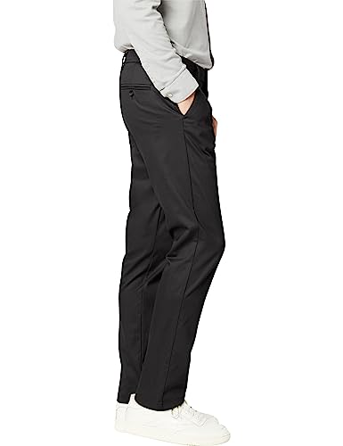 DOCKERS® Men's Slim Fit Signature Khaki Lux Cotton Stretch Pants, Black, 30W x 30L - image 2